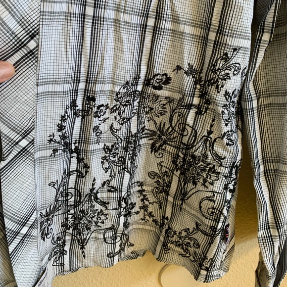 English Laundry Christopher Wicks Hand Sewn Embroidered Shirt 🌴 - Picture 5 of 14